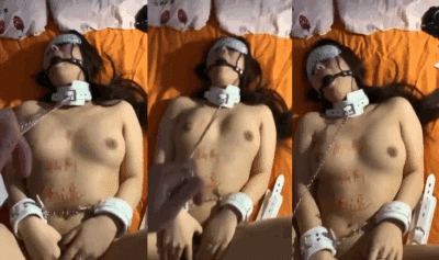 BDSM em ghệ với bộ còng tay xích cổ