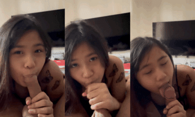 Em gái non tơ trổ tài bú cu làm anh sướng